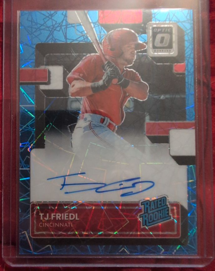 2022 Donruss Optic #RRS-TF T.J. Friedl — front