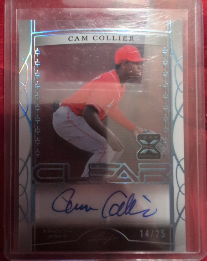 2022 Leaf Trinity Clear Autographs #CA-CC2 Cam Collier — front