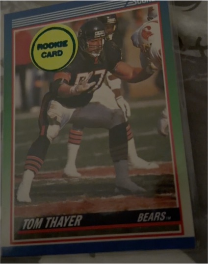 1990 Score #382 Tom Thayer — front