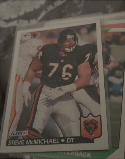 1992 Fleer #43 Steve McMichael Chicago Bears — front