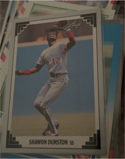 1991 Leaf #25 Shawon Dunston — front