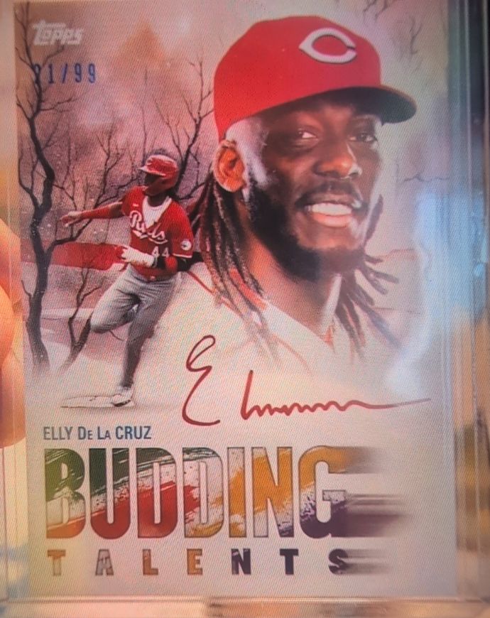 2025 Topps X Bob Ross Budding Talents #Budding Talents Elly De La Cruz — front