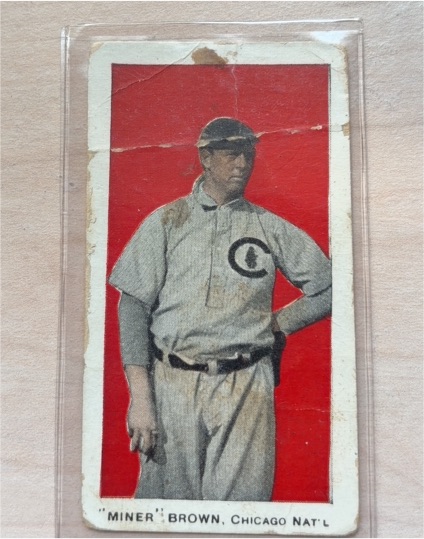 1909-11 T206 #55 Mordecai Brown Chicago Cubs Piedmont — front