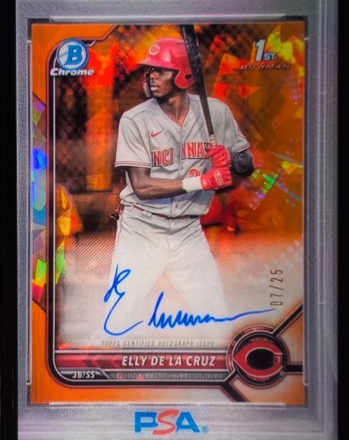 2022 Bowman Chrome Sapphire #BSPA-ED Elly De La Cruz — front