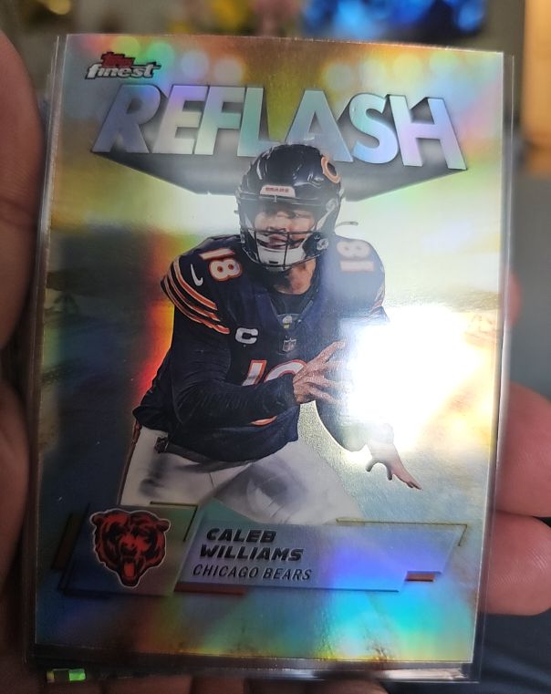 2025 Topps Finest #RF-2 Caleb Williams Reflash Chicago Bears — front