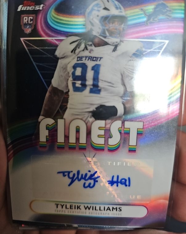 2025 Topps Finest #RFA-TW Tyleik Williams — front