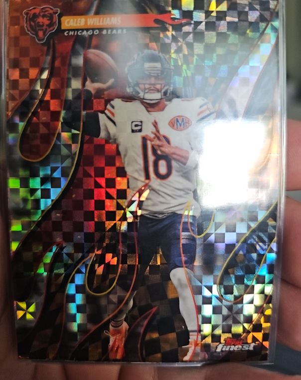 2025 Topps Finest Torchers #T-12 Caleb Williams — front