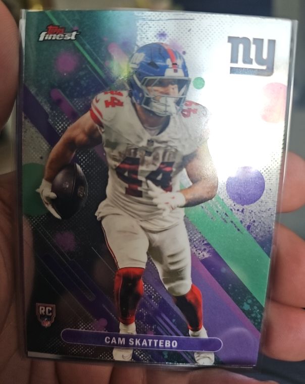 2025 Topps Finest #18 Cam Skattebo — front