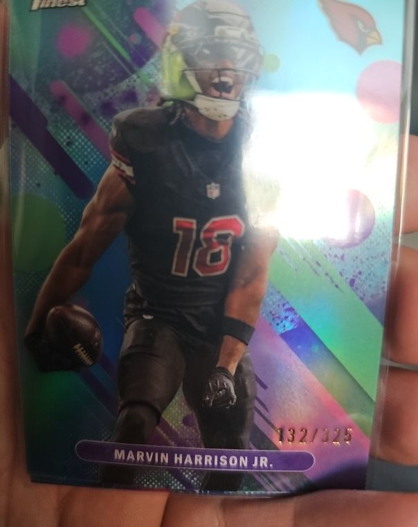 2024 Topps Finest #132 Marvin Harrison Jr. — front