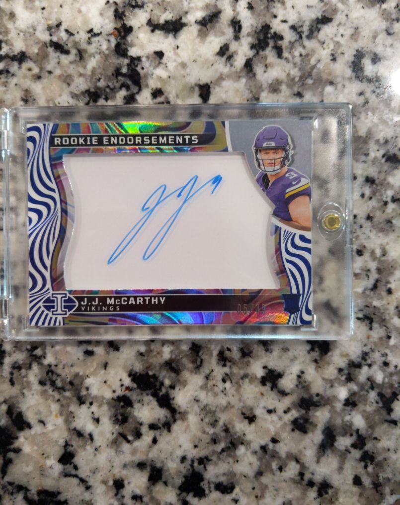 2024 Panini Illusions Rookie Endorsements #RE-JJM J.J. McCarthy — front