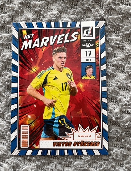 2025-26 Donruss Road to FIFA World Cup Net Marvels #24 Viktor Gyökeres — front