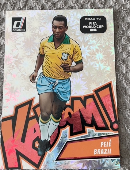 2025-26 Donruss Road to FIFA World Cup #23 Pelé Brazil Kaboom! Jumbo Oversized — front