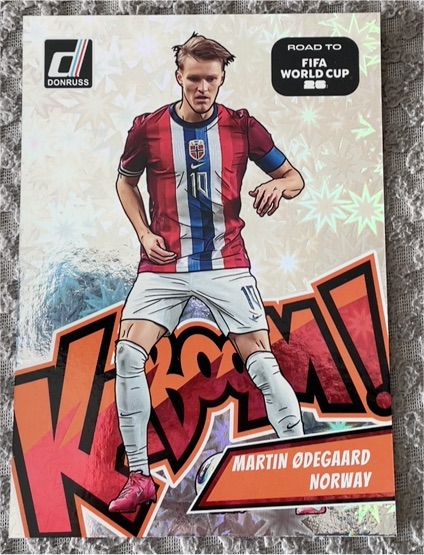 2025 Donruss Road to FIFA World Cup Kaboom #7 Martin Odegaard — front