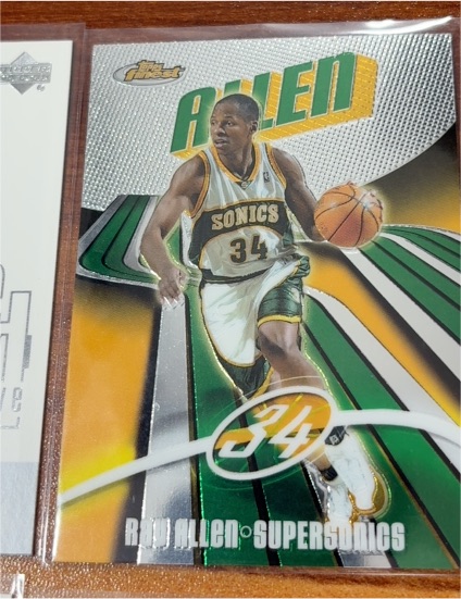 2003-04 Topps Finest #43 Ray Allen Seattle SuperSonics — front