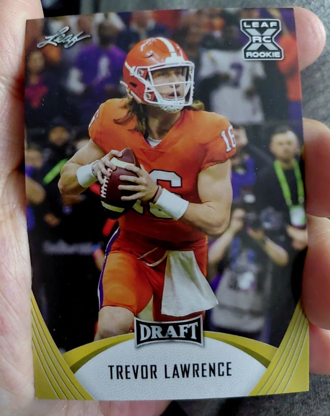 2021 Leaf Draft #01 Trevor Lawrence — front