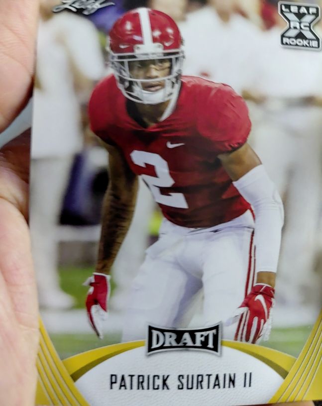 2021 Leaf Draft #38 Patrick Surtain II — front