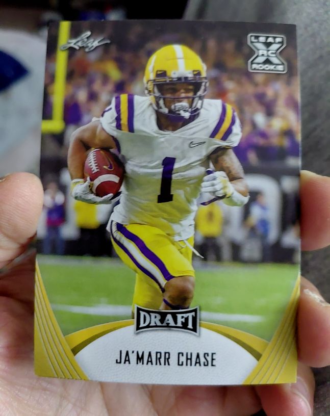 2021 Leaf Draft #31 Ja'Marr Chase — front