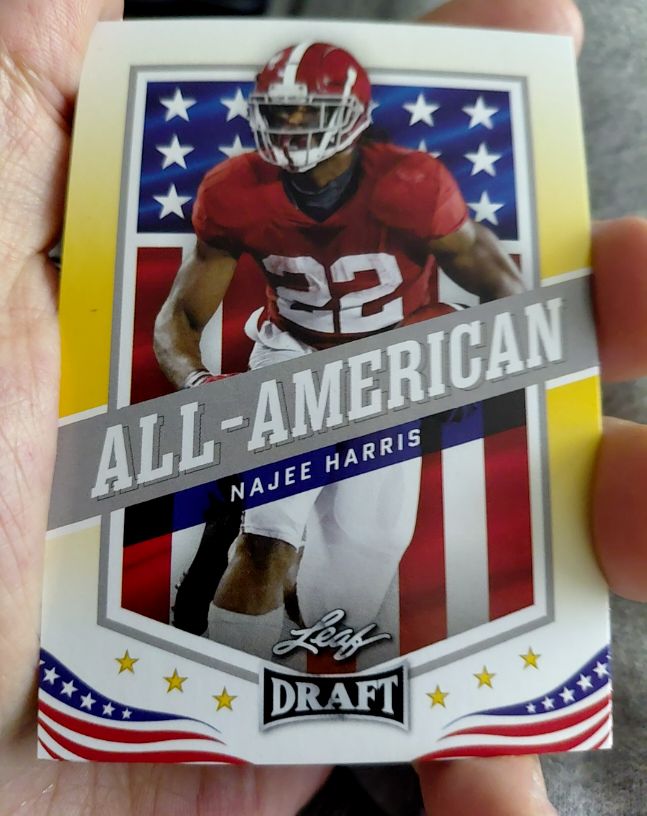 2021 Leaf Draft #45 Najee Harris All-American — front
