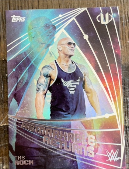 2025 Topps Universe WWE The Rock Remarkable Returns #RRE-1 — front