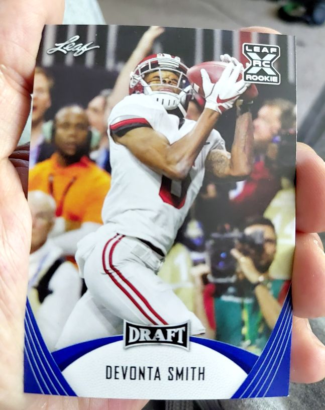 2021 Leaf Draft #26 Devonta Smith — front