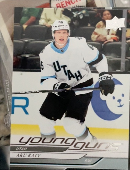 2024-25 Upper Deck #458 Aku Raty Young Guns — front