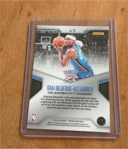 2024-25 Panini Prizm #11 Shai Gilgeous-Alexander — front