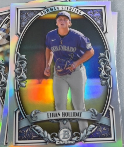2026 Bowman Chrome Sterling Refractor #BST-11 Ethan Holliday — front