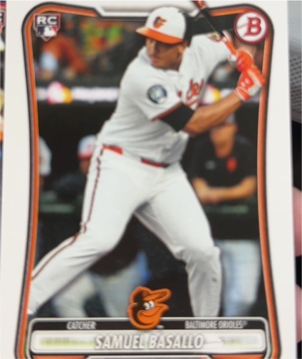 2026 Bowman #93 Samuel Basallo Rookie Card — front
