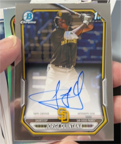 2026 Bowman Chrome #CPA-JQ Jorge Quintana — front