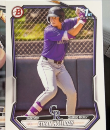 2026 Bowman #BP-1 Ethan Holliday — front