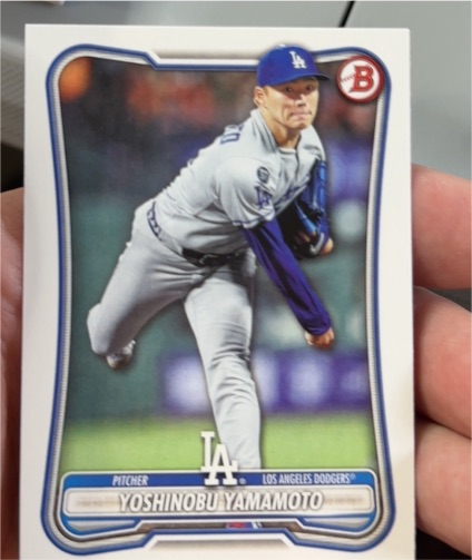 2026 Bowman #2 Yoshinobu Yamamoto — front