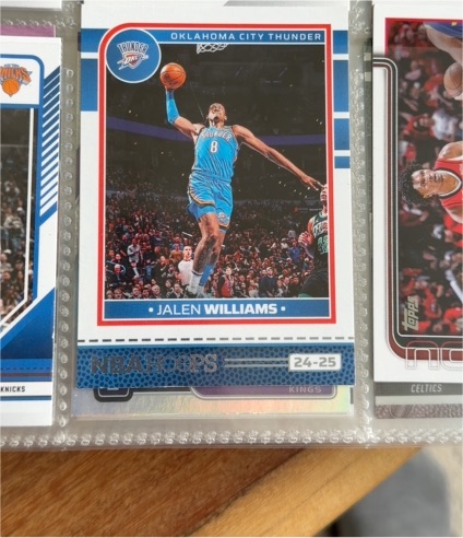 2024-25 Panini NBA Hoops #24-25 Jalen Williams — front