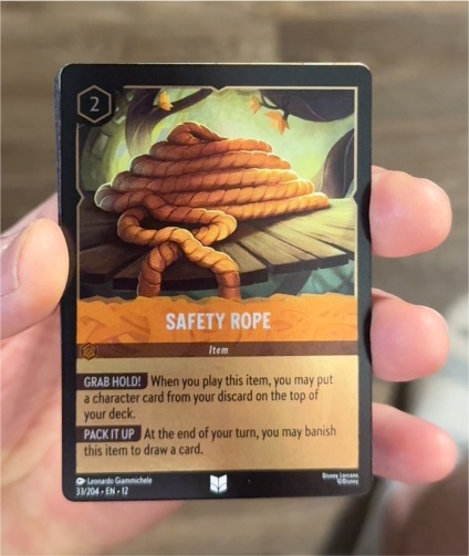 2023 Disney Lorcana Wilds Unknown #33 Safety Rope — front