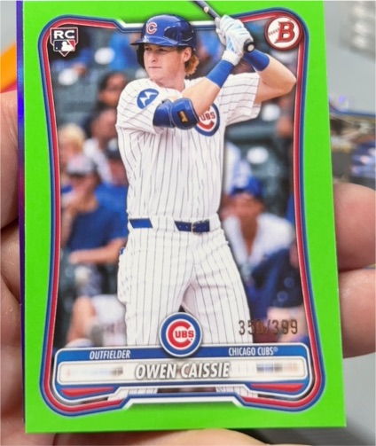 2026 Bowman #62 Owen Caissie — front