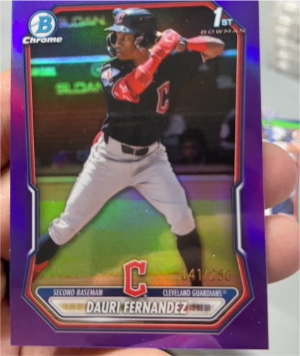 2026 Bowman Chrome #BCP-116 Dauri Fernandez — front