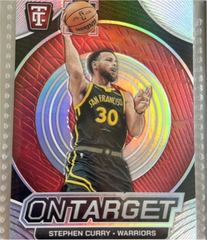 2024-25 Panini Totally Certified #9 Stephen Curry On Target Mirror — front