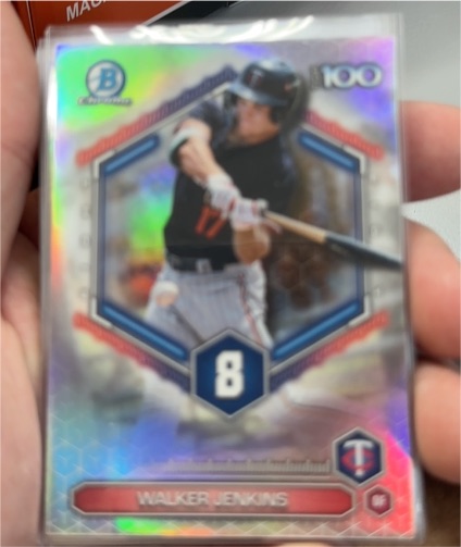 2026 Bowman Chrome #BTP-8 Walker Jenkins — front