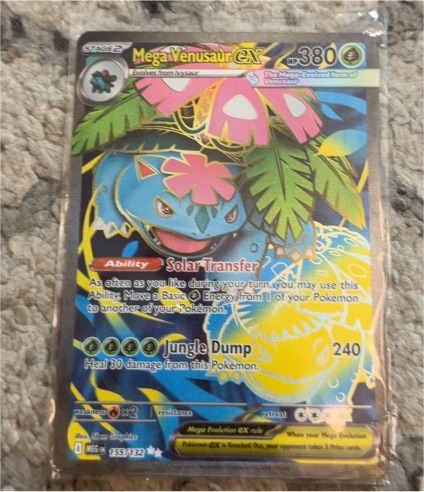 2016 Pokemon TCG Mega Venusaur GX #155/132 — front