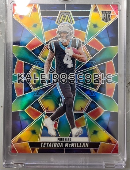 2025 Panini Mosaic #17 Tetairoa McMillan Kaleidoscopic Rookie Card — front