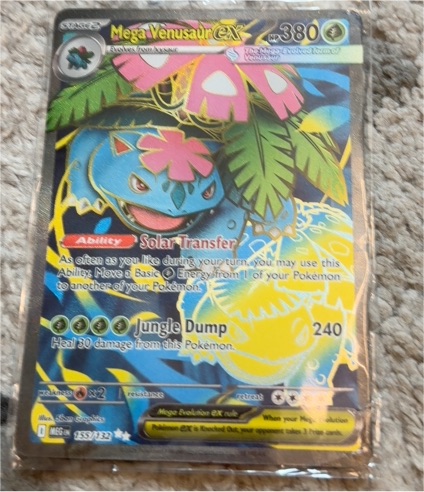 2025 Pokemon TCG Me01 Mega Venusaur EX 155/132 — front