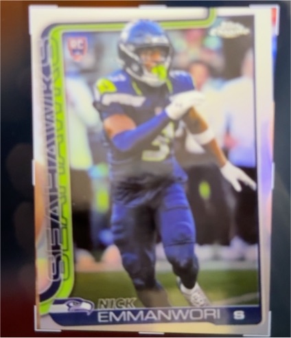 2025 Topps Chrome #348 Nick Emmanwori — front