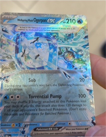 2024 Pokémon TCG Wellspring Mask Ogerpon ex #027/131 — front