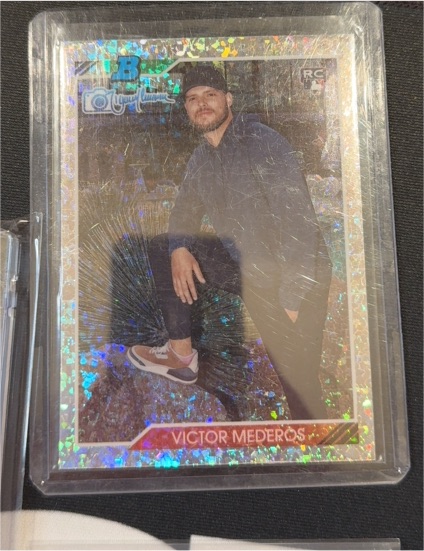 2023 Bowman's Best #92RJ-17 Victor Mederos 1992 Bowman by Randy Johnson Mini Diamond Refractor RC — front