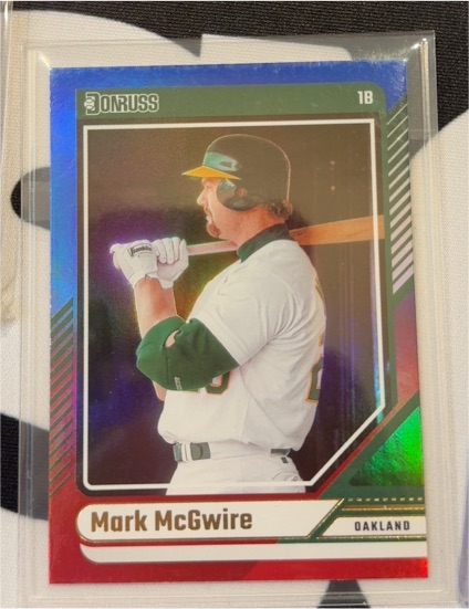 2024 Donruss #53 Mark McGwire Red & Blue — front