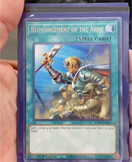 2005 Yu-Gi-Oh! KICO-EN051 Reinforcement of the Army — front
