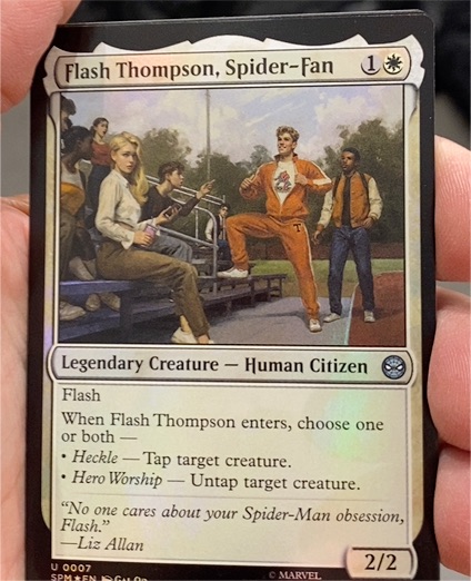 2023 Magic: The Gathering #7 Flash Thompson, Spider-Fan — front