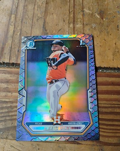 2026 Bowman Chrome #BCP-30 Alimber Santa — front