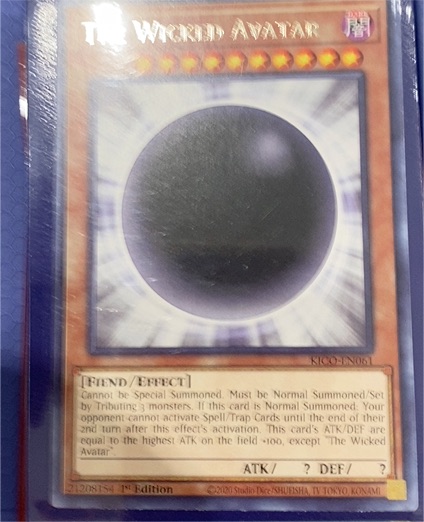 2001 Yu-Gi-Oh! KICO-EN061 The Wicked Avatar — front