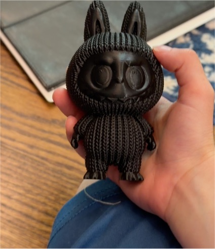 POP MART Labubu The Little Monsters Zimomo Mini 3 Black — front