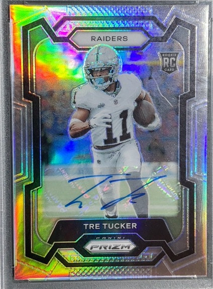2023 Panini Prizm #362 Tre Tucker Silver Prizm Rookie Autograph — front